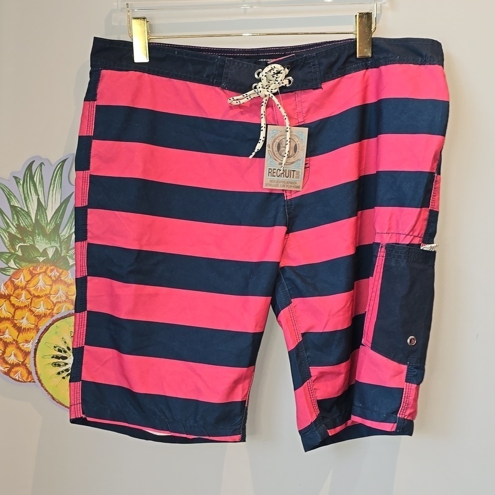 Marfinno - Men's Bermuda Swim Trunks with Cargo Pocket​​​​​​​